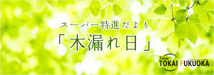 スーパー特進だより「木漏れ日」